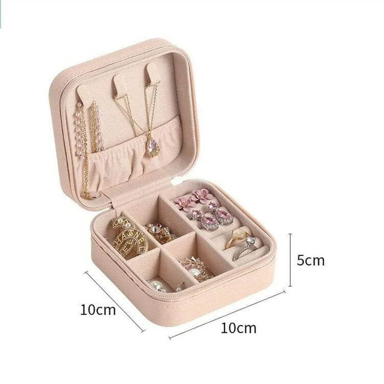 Portable Travel Leather Jewellry Box