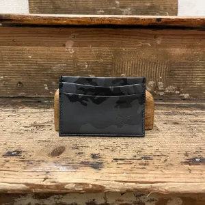 Regent - Camouflage Card Holder - Black/ Grey w/ Tweed Lining