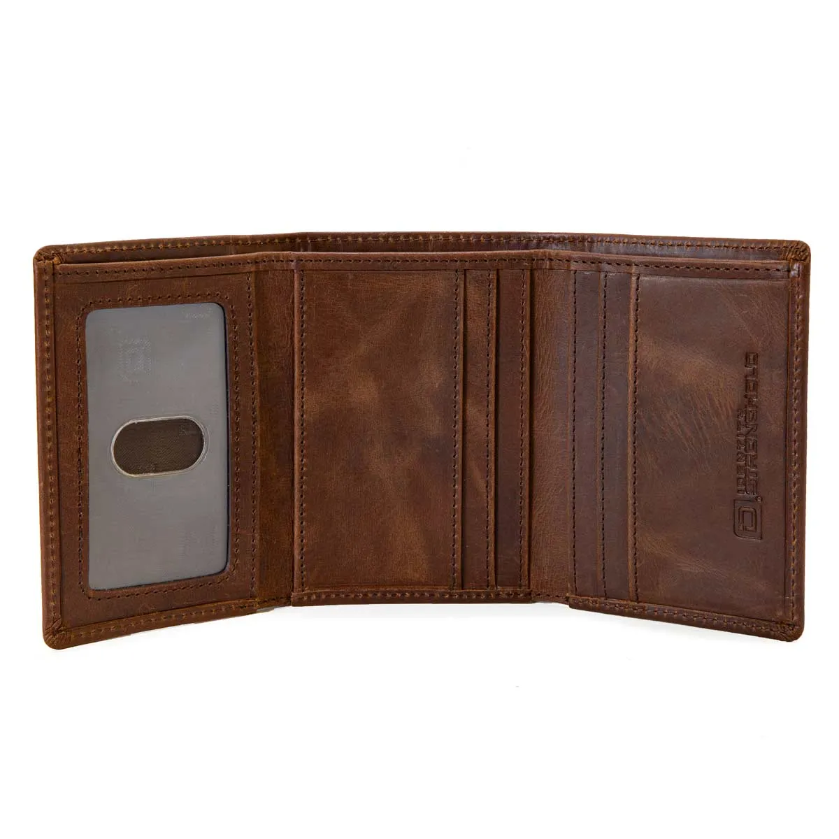 RFID Blocking Wallet for Men - Slim Buffalo Leather Trifold Wallet