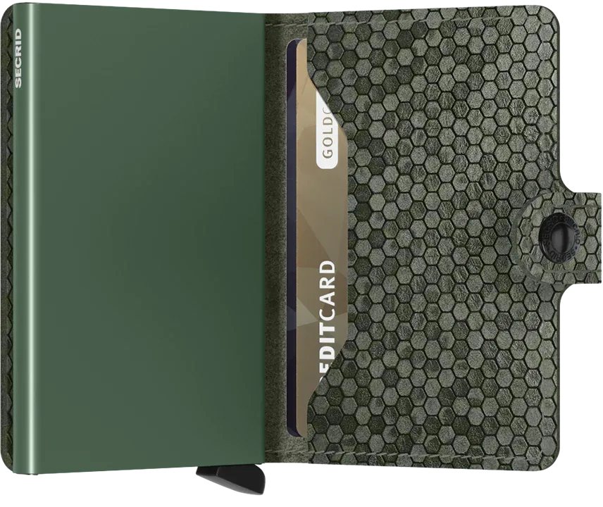 SECRID - Miniwallet - Hexagon Green