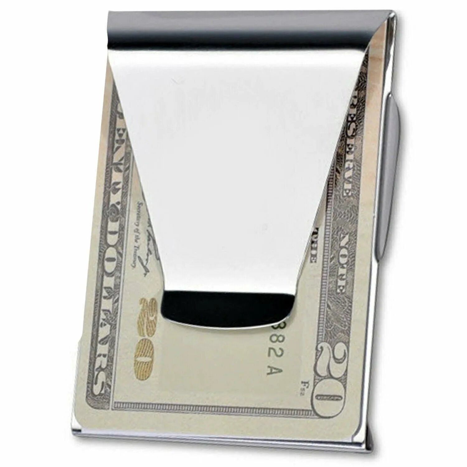 Slim Clip - Double Sided Money Clip! (B. Chrome)