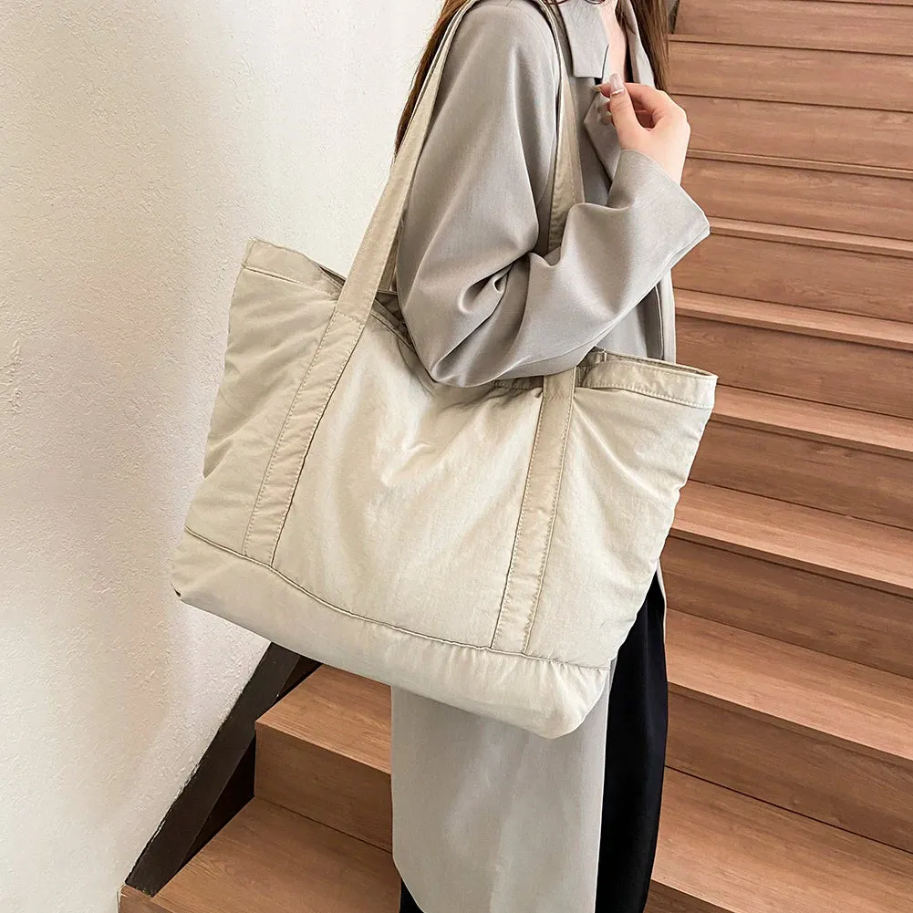 Sohiwoo Famous Luxury Brand Bag Women's Drawstring Cotton Underarm Bag Designer Handbags Fashion Side Cinch Tote Bag Large Shoulder Bags