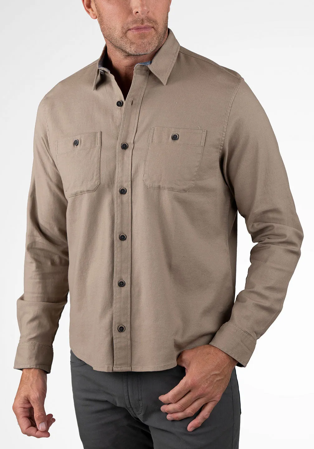 Stretch Twill Work Shirt