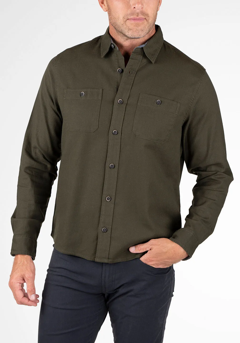 Stretch Twill Work Shirt