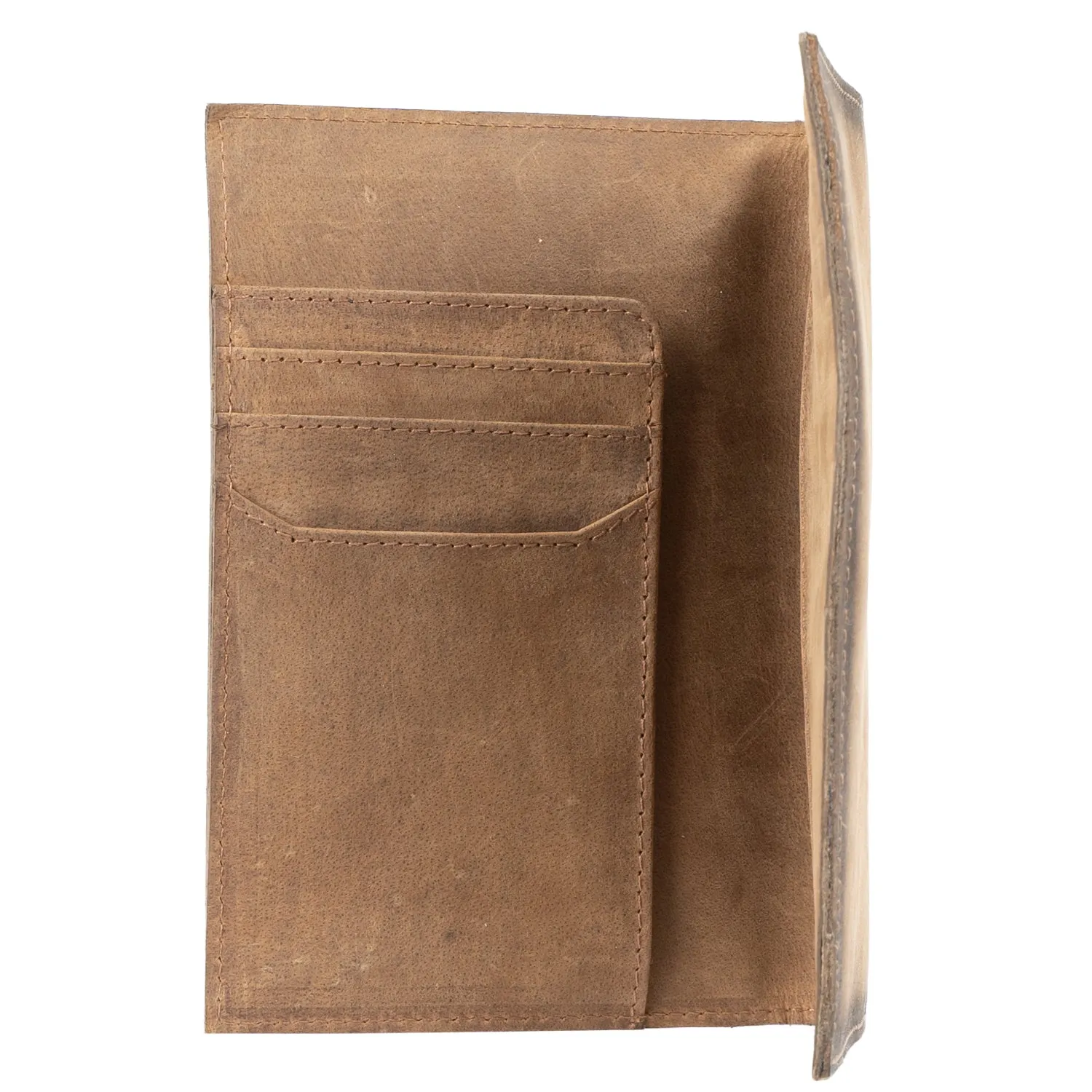 STS Ranchwear Mens Foreman Veg-Tan Leather Passport Case