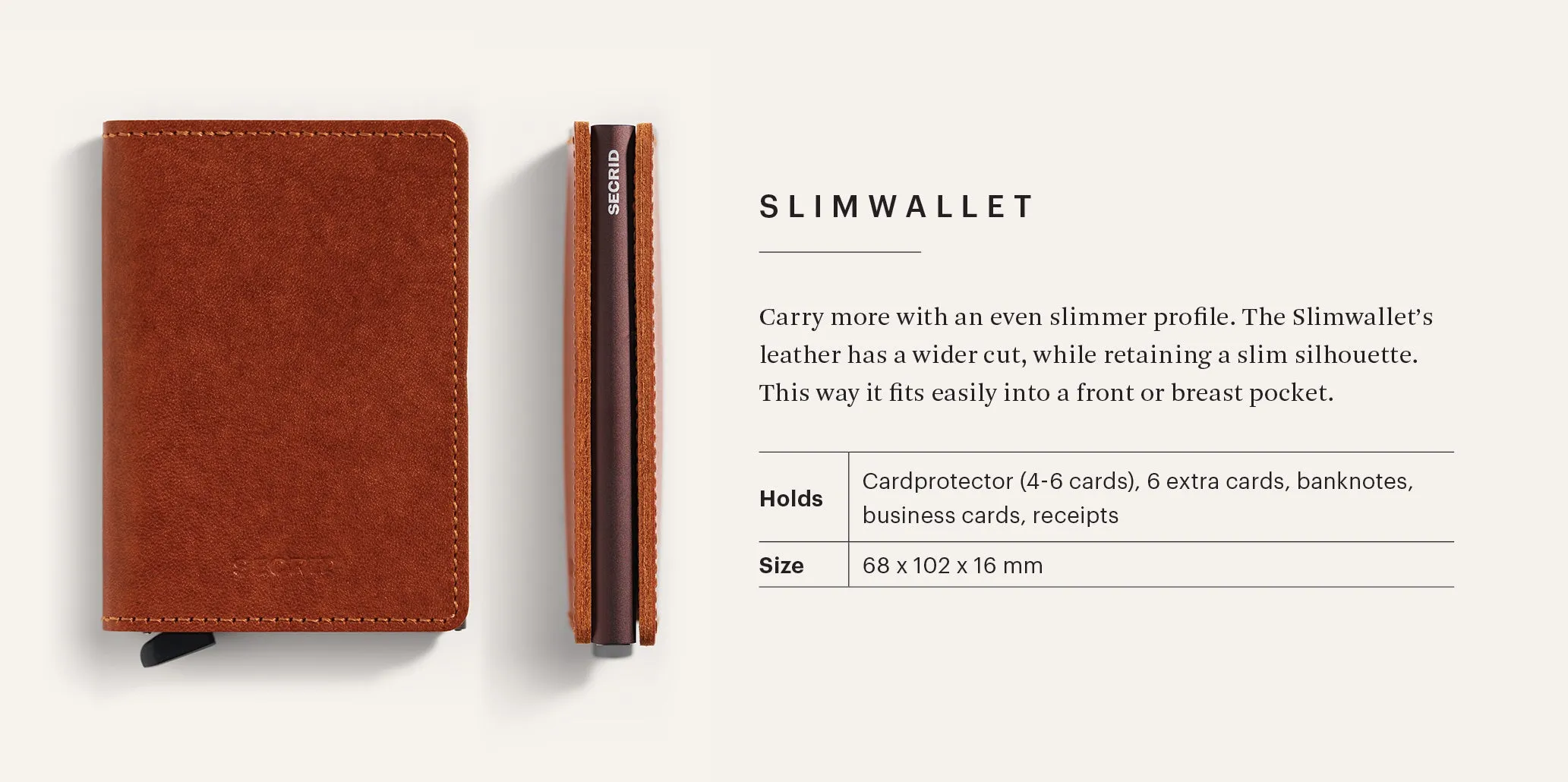 Vegetable Tan Slimwallet