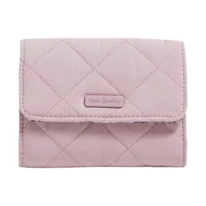 Vera Bradley RFID Riley Compact Wallet - Hydrangea Pink