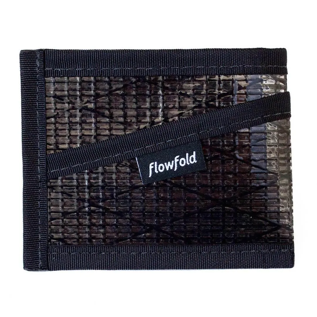 Wallet - Craftsman Three Pocket (Black Pearl) by Flowfold