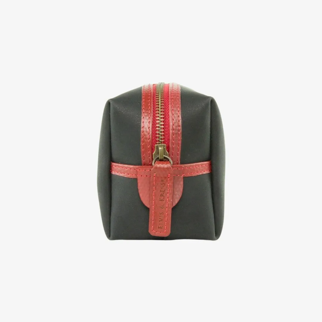 Washbag Medium - Black with Red Trim