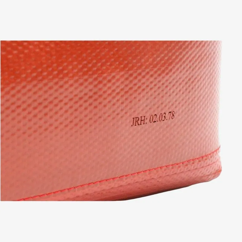 Washbag Medium - Red Made Of Firehose/Parachute silk