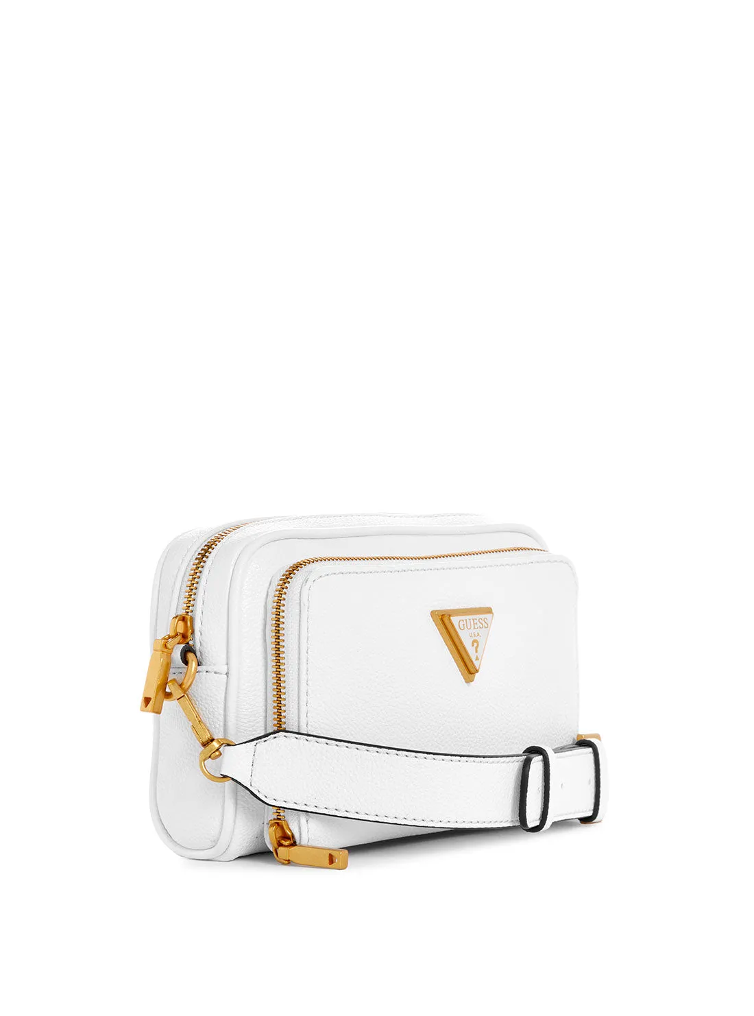 White Cosette Camera Crossbody Bag