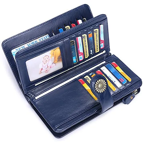 Women's Wallets, Large Capacity with RFID Protection