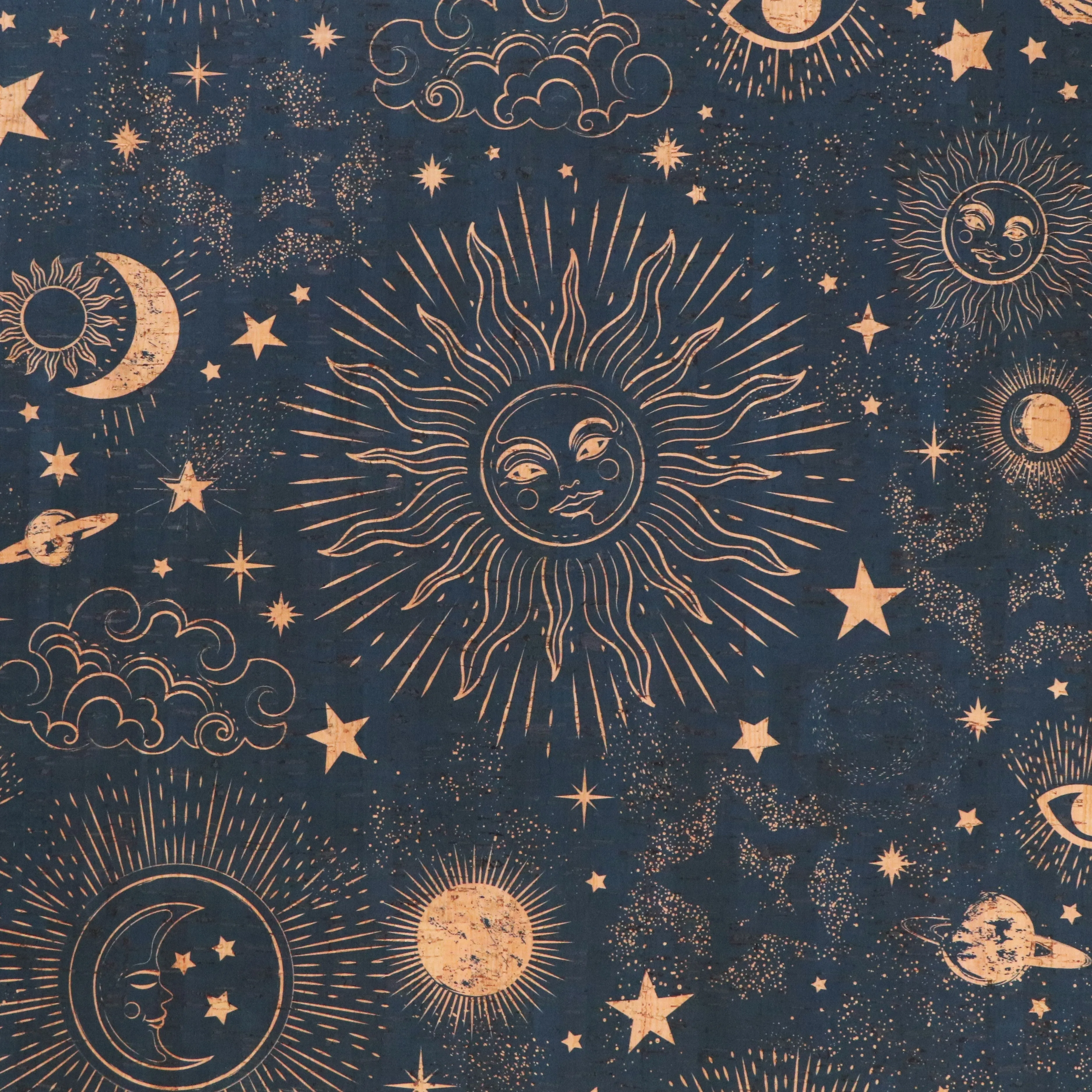 Zodiac Galaxy Cork Fabric